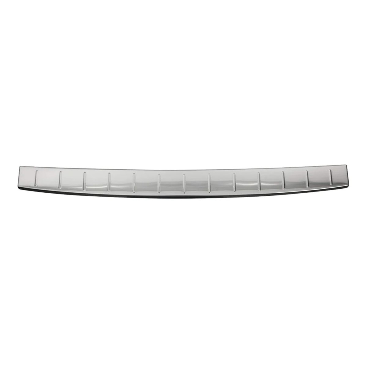 Mercedes E Class Rear Bumper Sill Cover - Omac - S. Steel - Gloss Silver - '03-'08